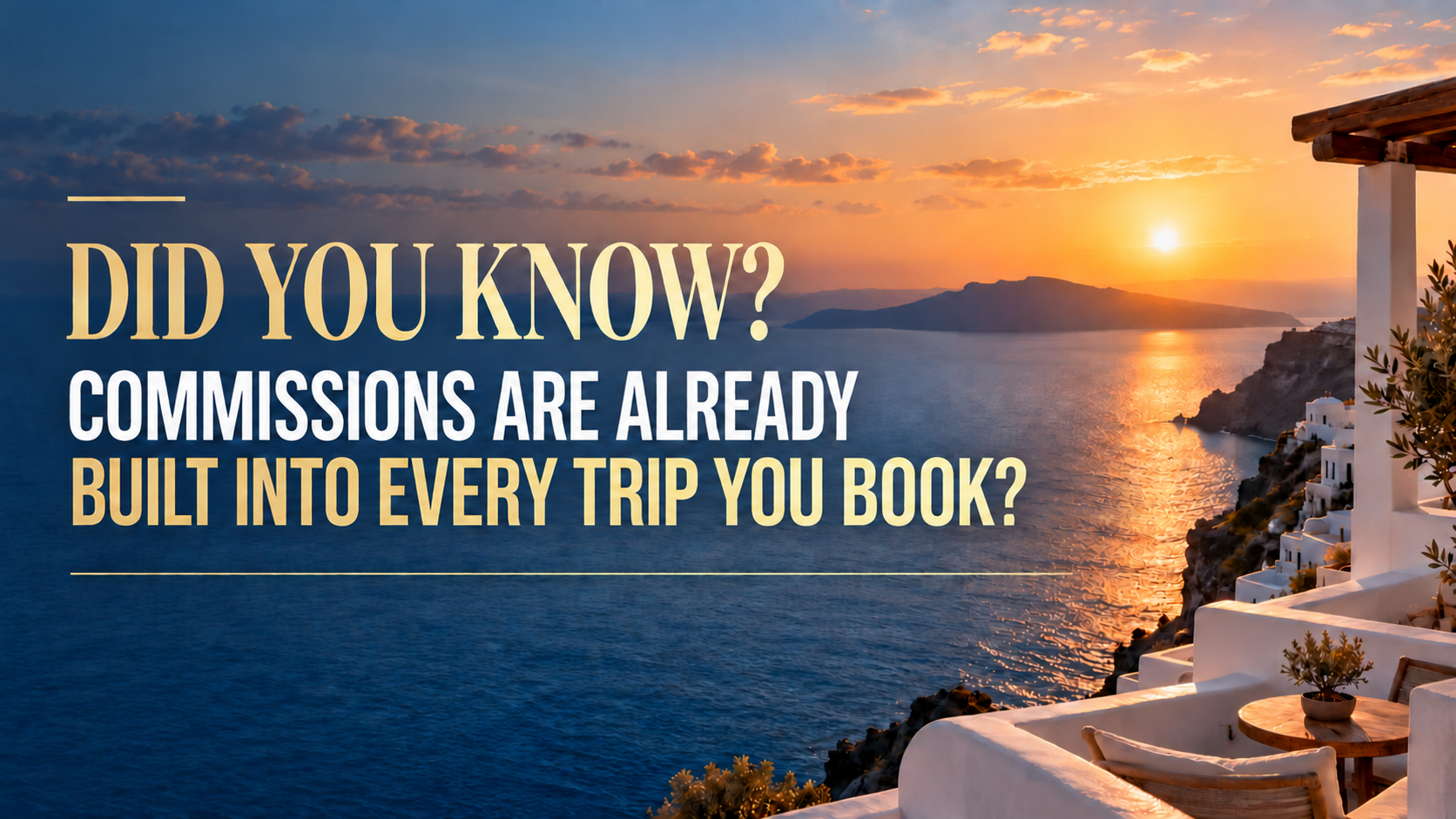 How travel advisor commissions work